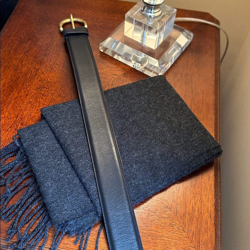 Coach EUC Vintage Black Leather Belt 8500, L - Made in USA - Picture 3 of 9